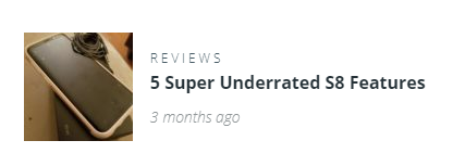 Underrated S8 Features